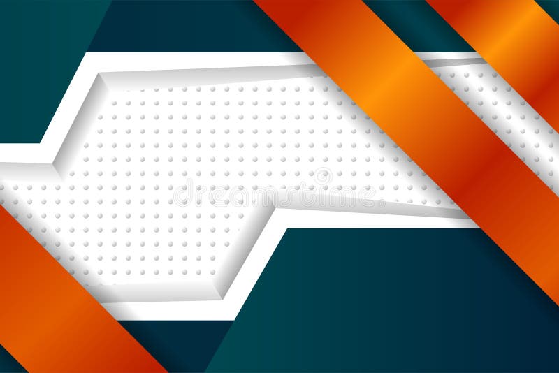 Abstract gradient orange and green 3D geometric diagonal lines background with space for your text.