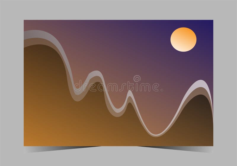 Gradient color abstract background for banner design with illustration stock illustration