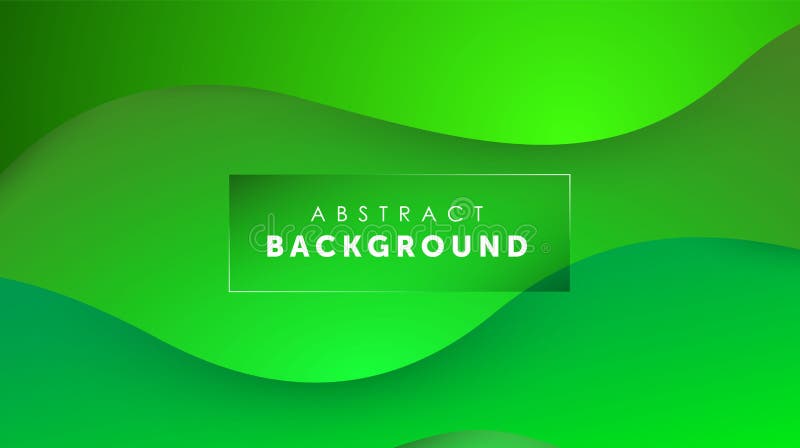Gradient fluid green color background. Liquid shapes futuristic concept. Creative wavy wallpaper. Design for Banners royalty free illustration