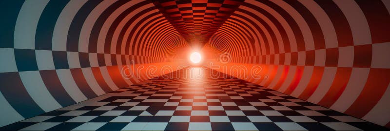 gradient that gives the illusion of warping dimensions, alternate realities.