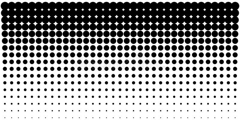 Gradient halftone dots background, horizontal template using halftone dots pattern. Vector illustration royalty free illustration