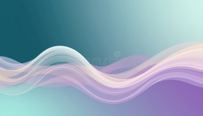 Gradient inspirowany generatywną harmonią mieszanie pastel szmaragdowy pysty lilac ilustracja wektor