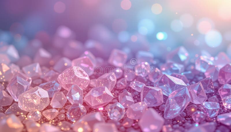Gradient inspirowany naturalnym kryształowym gojącym kamieniem różowy ametyst kwarcowy royalty ilustracja