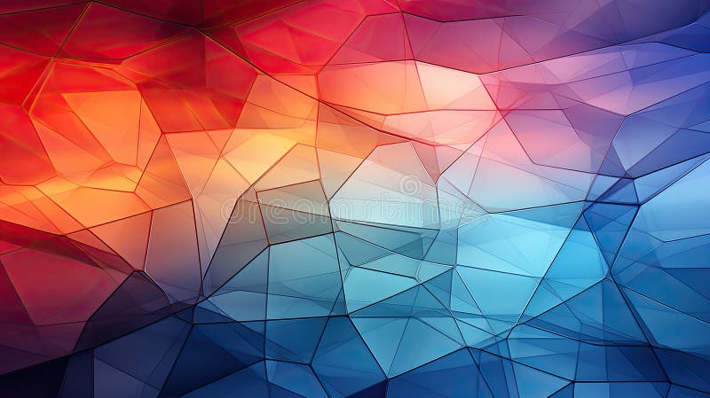 Gradient Lattice: Dynamic Harmony of Colorful Grid stock illustration