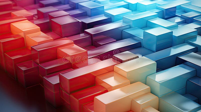 Gradient Lattice: Dynamic Harmony of Colorful Grid vector illustration