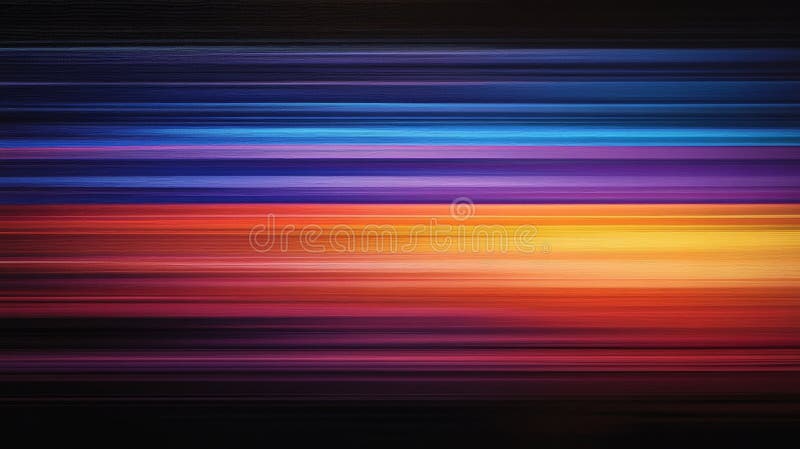 Gradiente de color abstracto con efecto de desenfoque de movimiento horizontal stock de ilustración