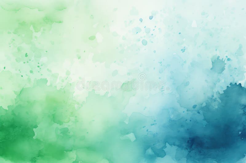 Gradiente di colore dell'acqua di raffreddamento : una miscela tranquilla di aria verde e blu generativa fotografie stock