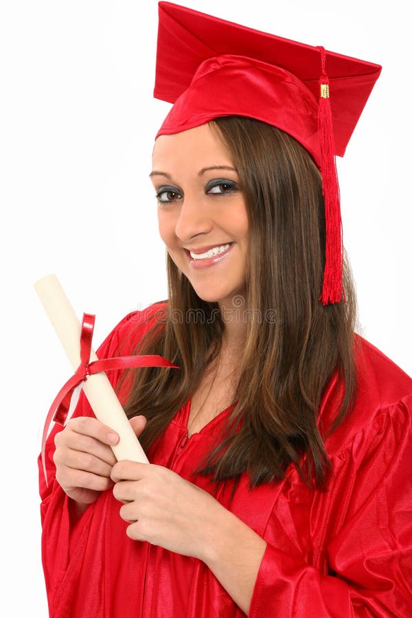Graduado do ensino para adultos imagem de stock Graduado do ensino para adultos imagem de stock