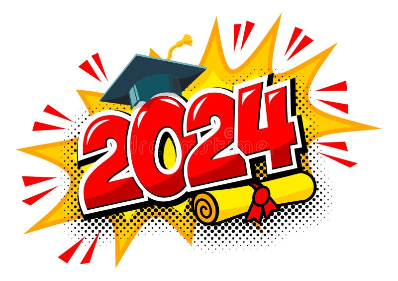 Happy Graduation Class Of 2024 Vector, 2024, Graduated 2024, Happy Graduation  2024 PNG and Vector with Transparent Background for Free Download