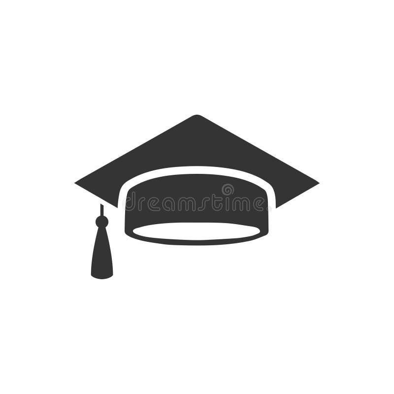 Graduatieglb pictogram stock illustratie Graduatieglb pictogram stock illustratie