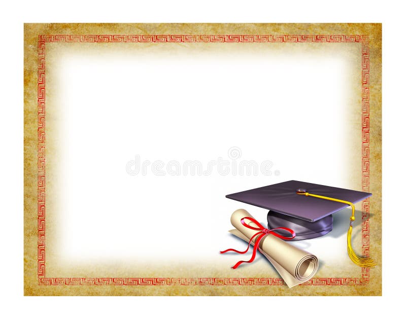 Diplomă de absolvire vector illustration