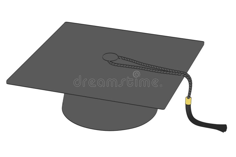 Graduation cap stock illustration. Illustration of paper - 81900214