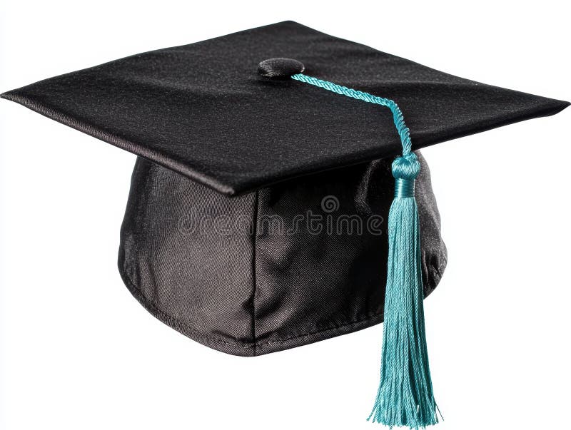 Graduation cap with tassel royalty free illustration