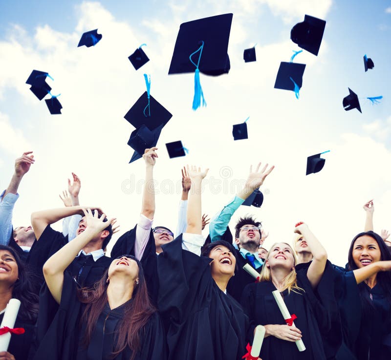 Graduation stock photo. Image of college, mortarboard 21101418
