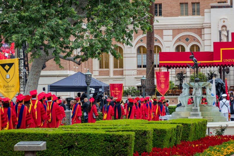Graduation Ceremony of University of Southern California Editorial ...