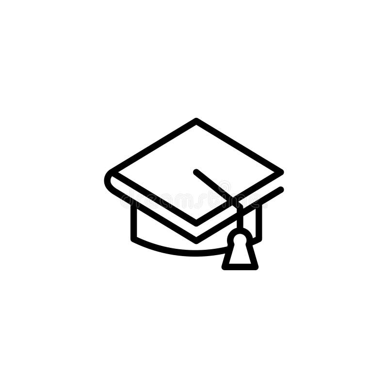 Graduation flat icon stock vector. Illustration of educate - 102098644