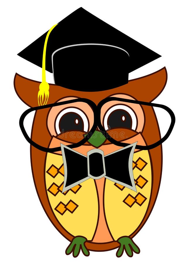 Download Graduation Owl stock vector. Illustration of cartoon - 48379484