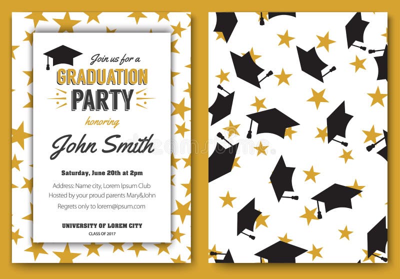 Graduation Party Afro Girl Invitation Template