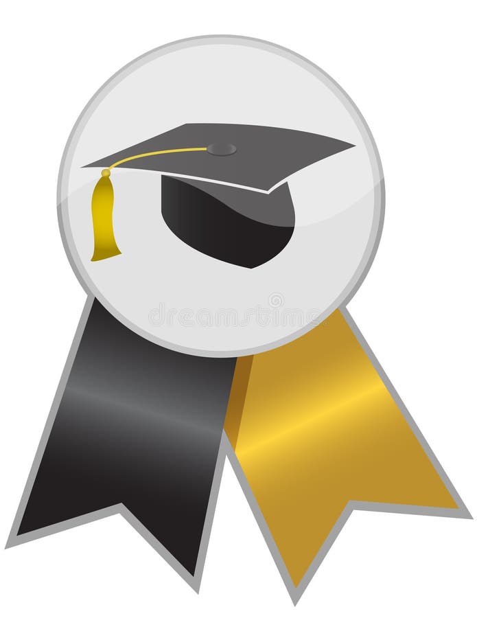 Graduation cap and diploma stock vector. Illustration of academy 31527636