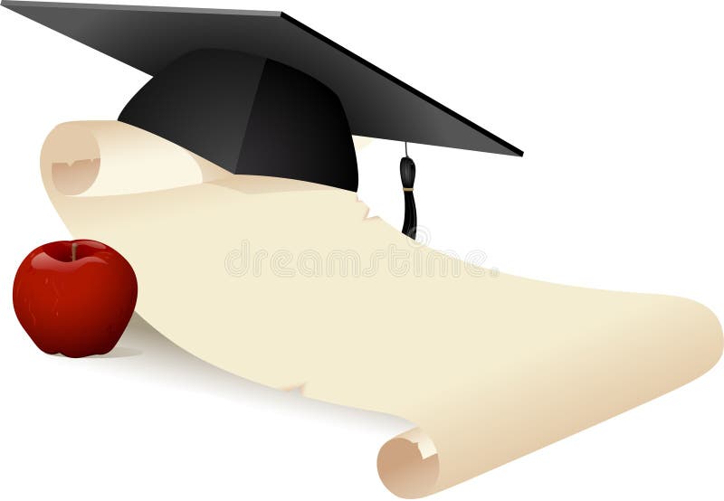 Download Graduation Scroll stock vector. Illustration of board ...