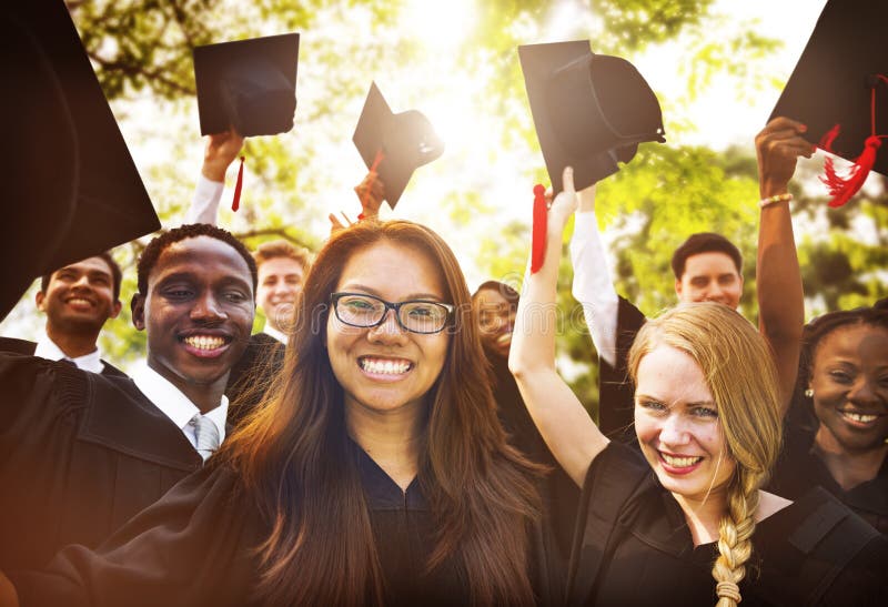 Graduation Student Commencement University Degree Concept royalty free stock images Graduation Student Commencement University Degree Concept royalty free stock images