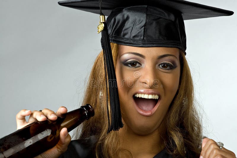 Graduação Partier imagem de stock royalty free Graduação Partier imagem de stock royalty free