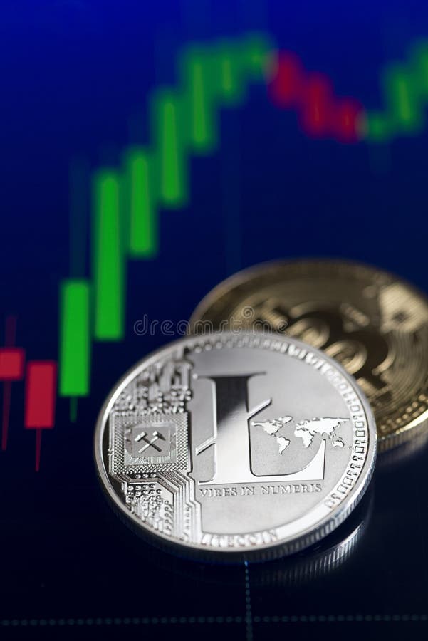 Graf bitcoinowy zdjęcie royalty free