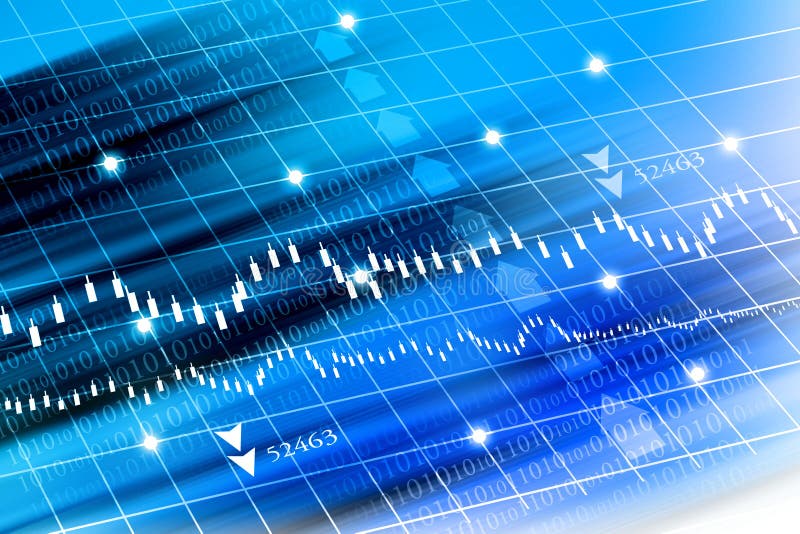 Digital illustration of stock exchange graph. Digital illustration of stock exchange graph