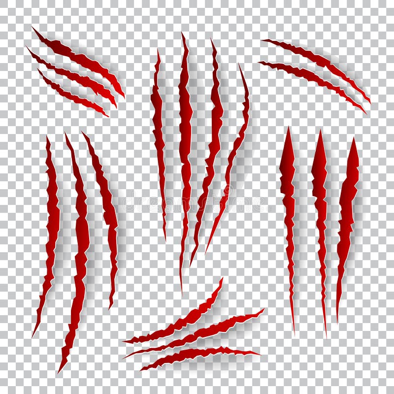 Graffi realistici dell'artiglio Vettore fissato sul fondo del plaid royalty illustrazione gratis Graffi realistici dell'artiglio Vettore fissato sul fondo del plaid royalty illustrazione gratis