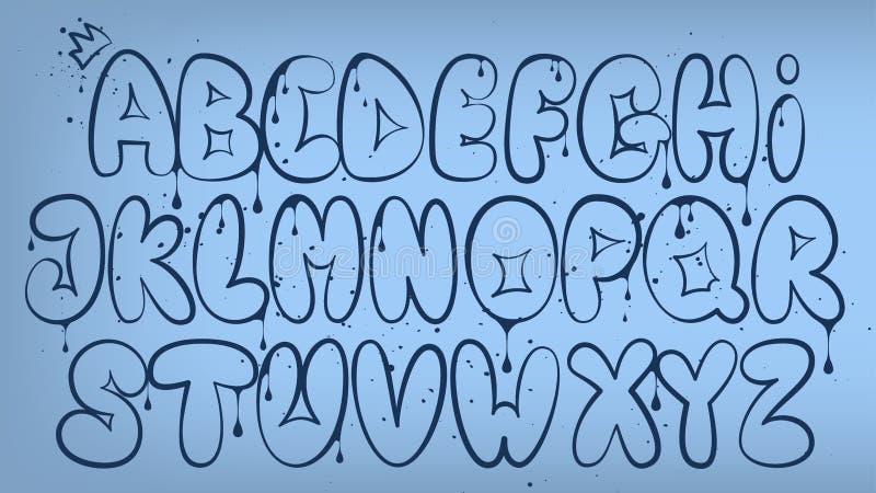 graffiti alphabet fonts a z