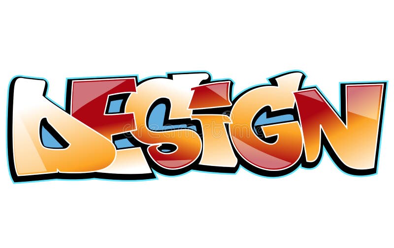 Graffiti art design royalty free illustration