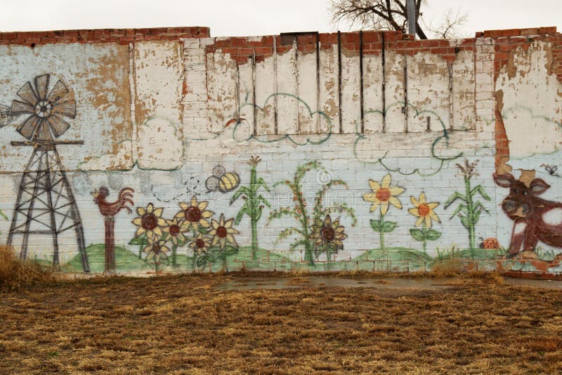 Plaza Mural, Bispo Arts District, Dallas, Texas Fotografia