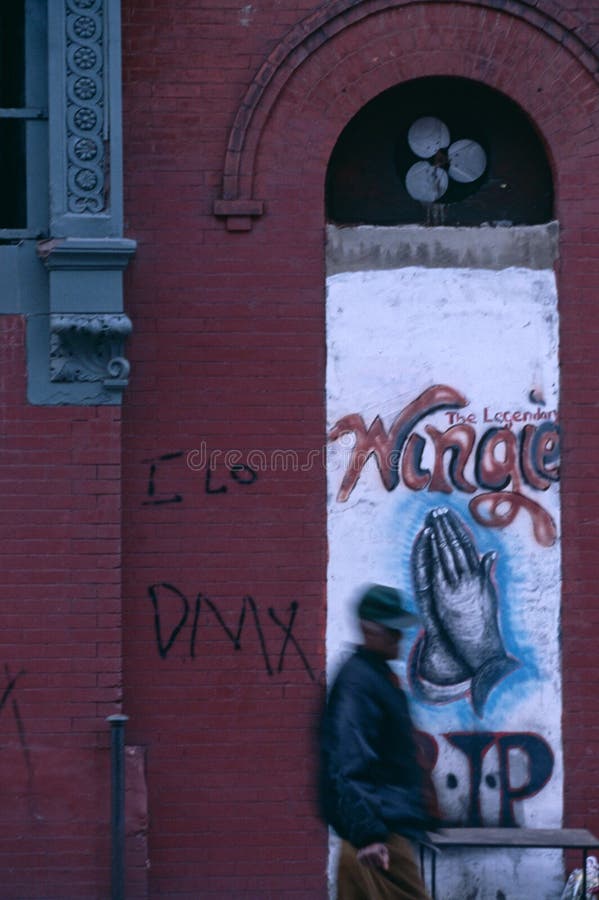 Graffiti In New York City Yu No Love Me? Editorial Stock Photo