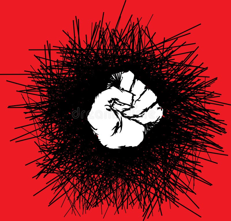 Graffiti Fist stock illustration. Illustration of black - 4471203