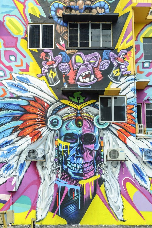 Graffiti In Kuala Lumpur, Malaysia Editorial Image Image of paint