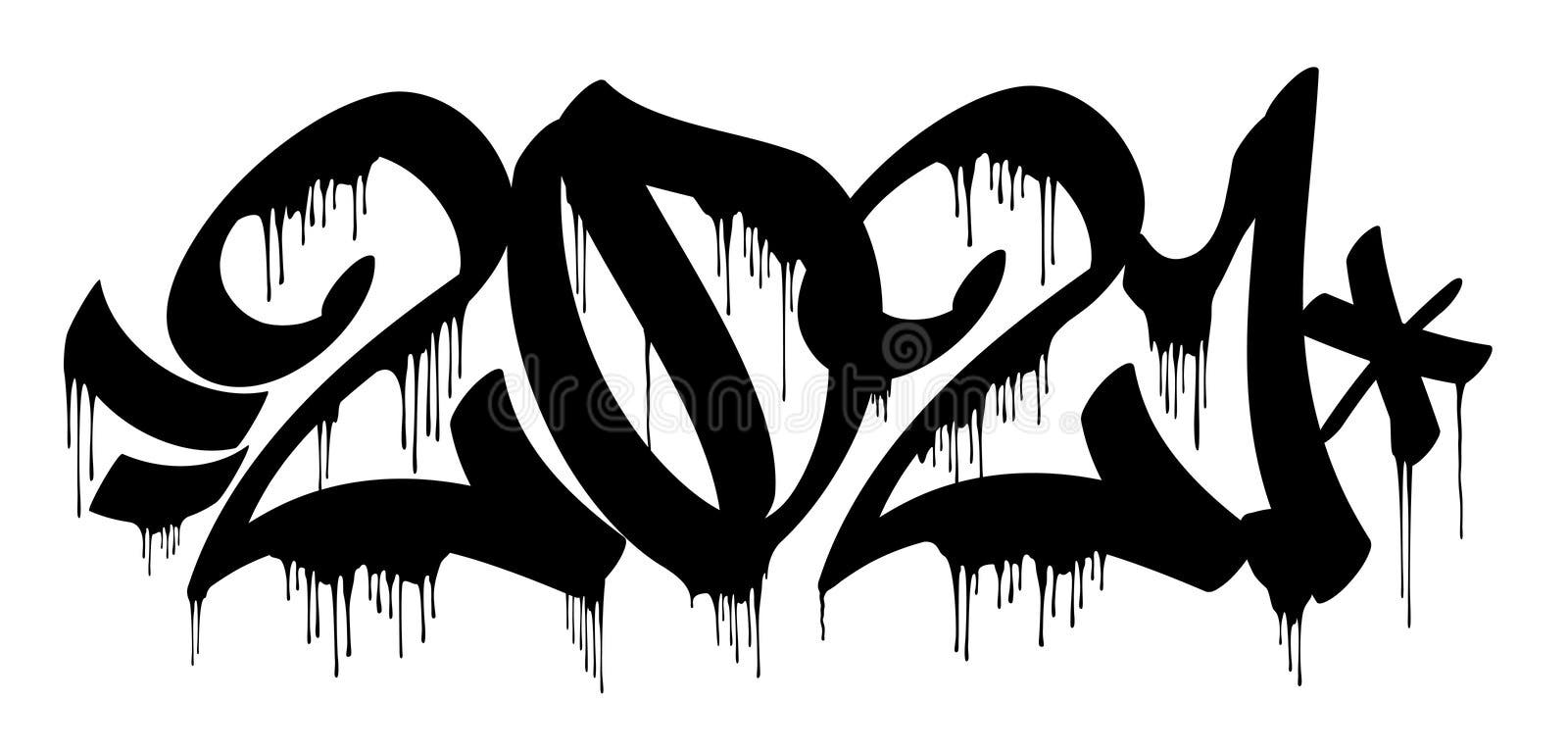 Graffiti Tags Marker Font, Vectors