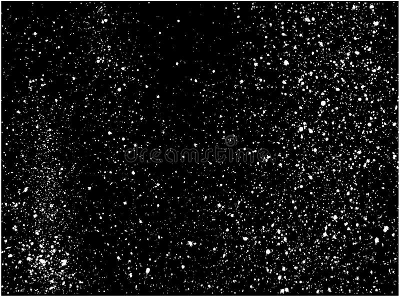 Graffiti Paint Splatter Pattern in White Over Black Stock Vector