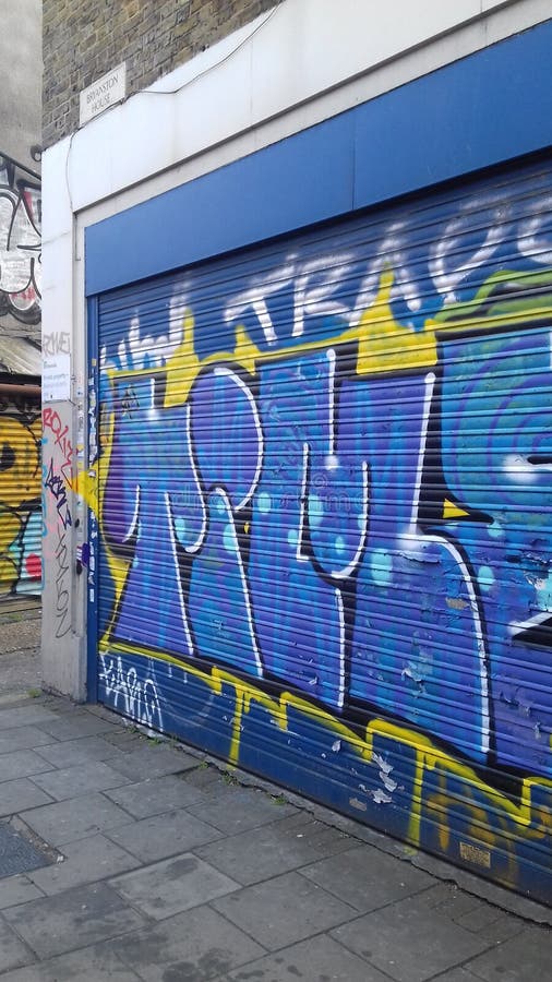 Graffiti Art on a Shop Front in Lancashire, UK Editorial Image Image of event, artist 237974870