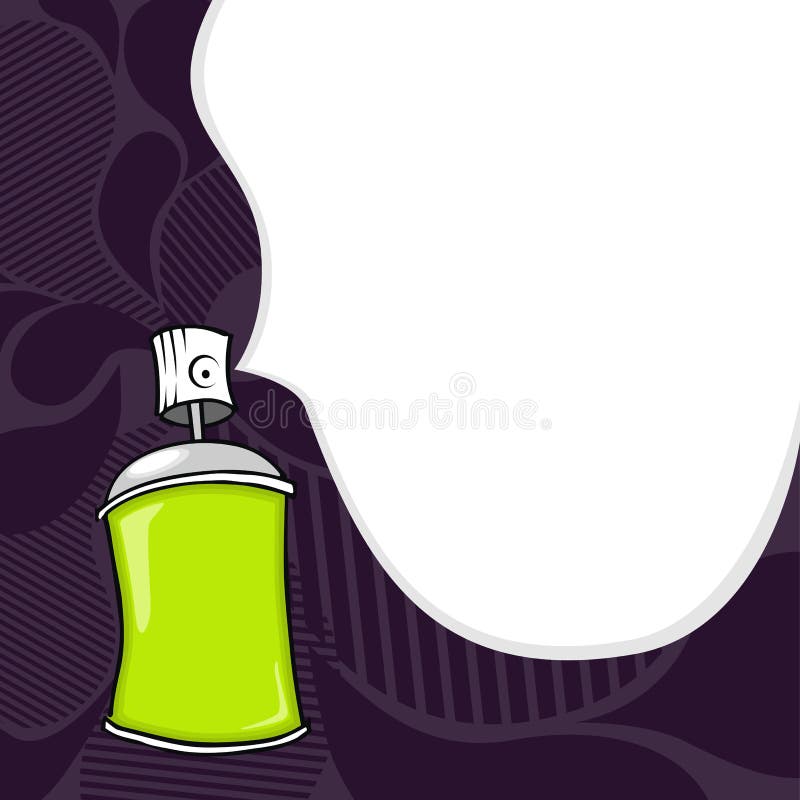 Graffiti spray can royalty free illustration