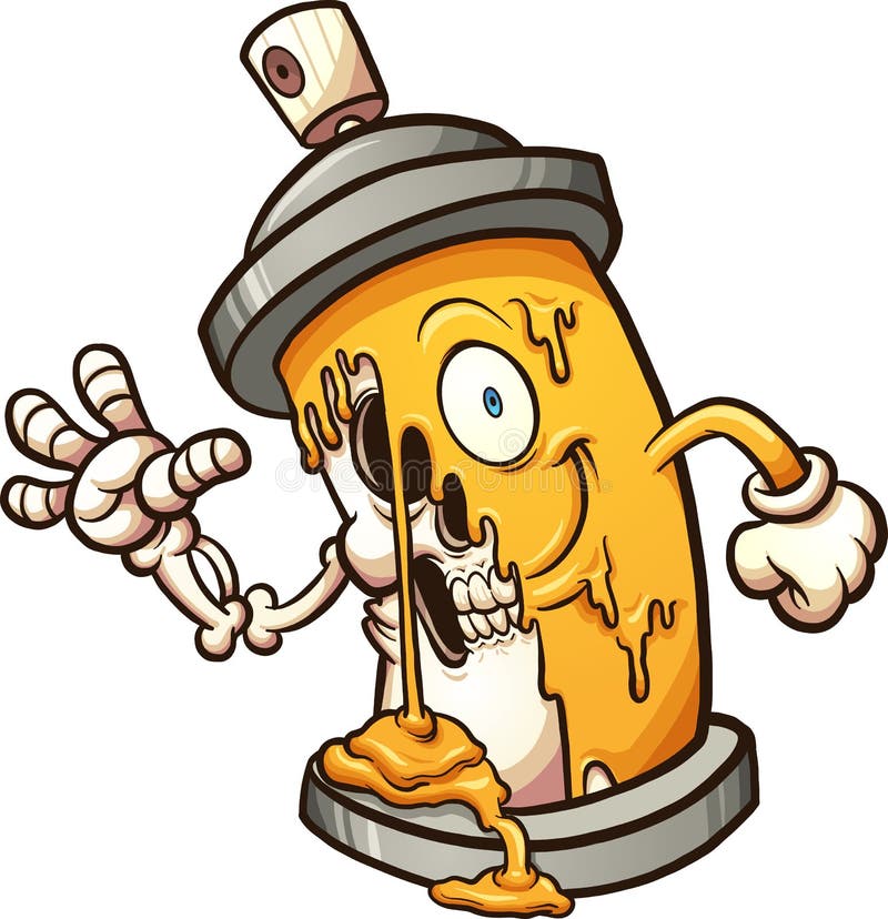 Graffiti spray can stock vector. Illustration of spray - 89154901