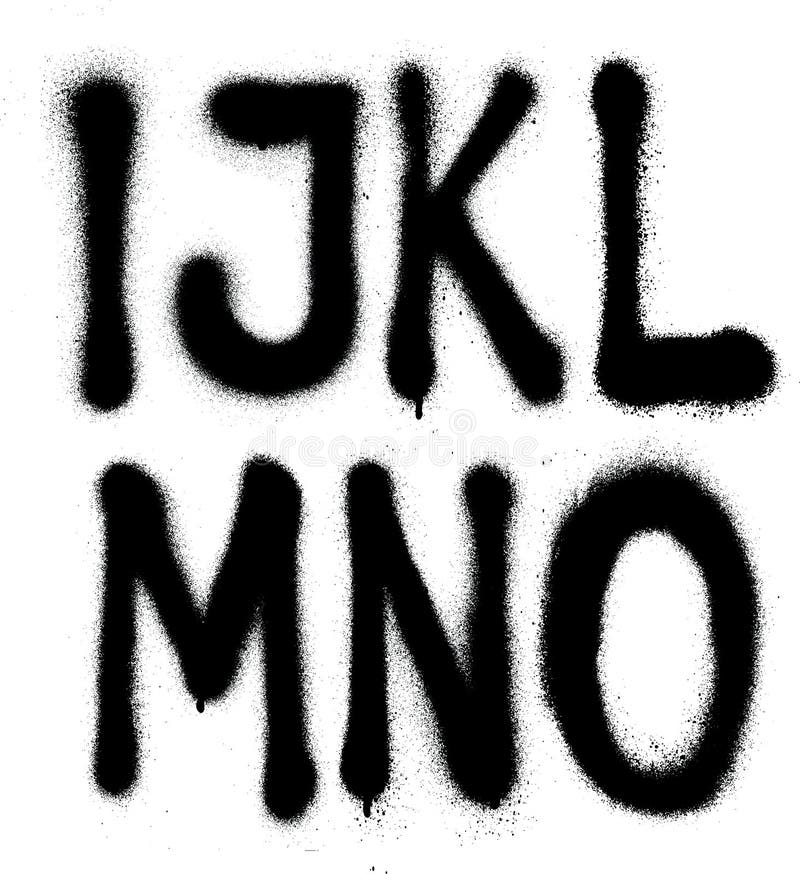 Free Graffiti Spray Paint Font Type &x28;part 2&x29; Alphabet Royalty Free Stock Photos - 35182698