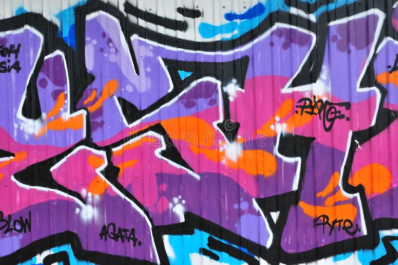 Graffiti street art editorial photo. Image of modern 43313621