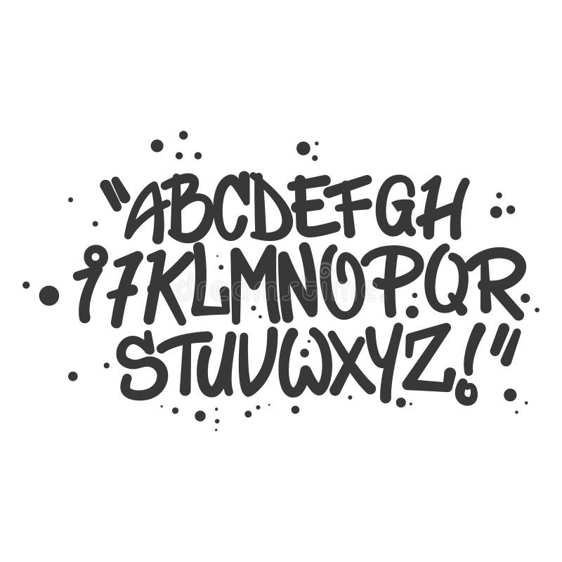 Graffiti Style Alphabet Letters Stock Illustration Illustration Of Character Alphabet 63124760