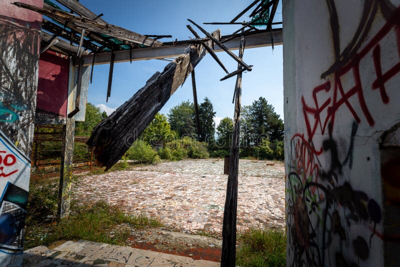 Graffiti And Views Of The Abandoned City Of Consonno Lecco