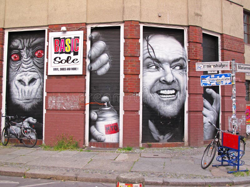 Graffiti w Berlin fotografia royalty free