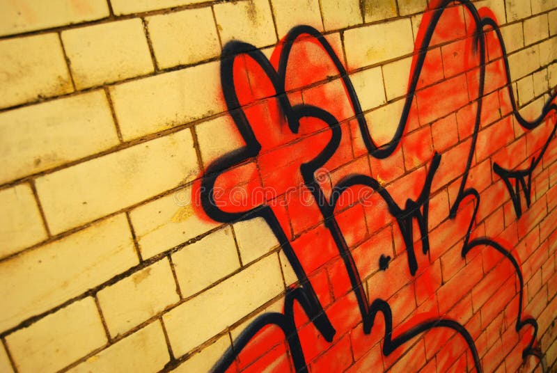 Graffiti wall stock photo. Image of writing, shapes, grime 5912772