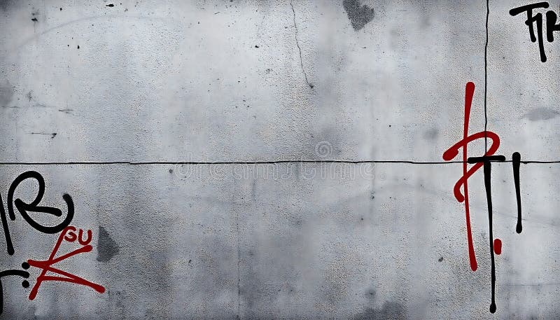 Graffiti wall urban art street culture, scena miasta Generation AI ilustracja wektor