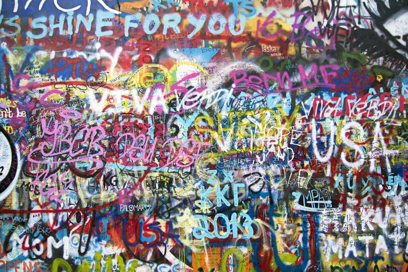 Graffitiwand stock abbildung Graffitiwand stock abbildung