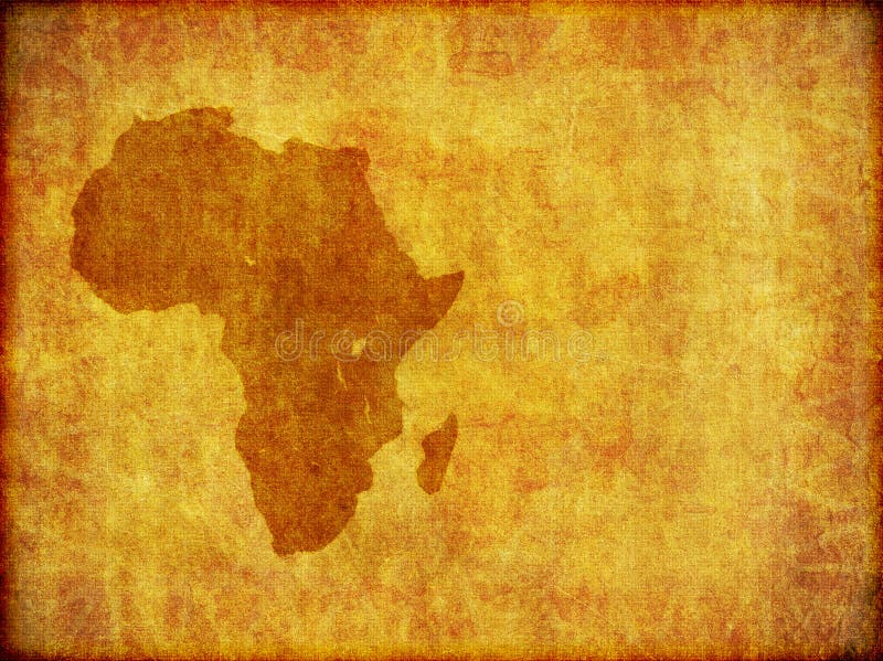 Grafico africano della priorità bassa di Grunge del continente