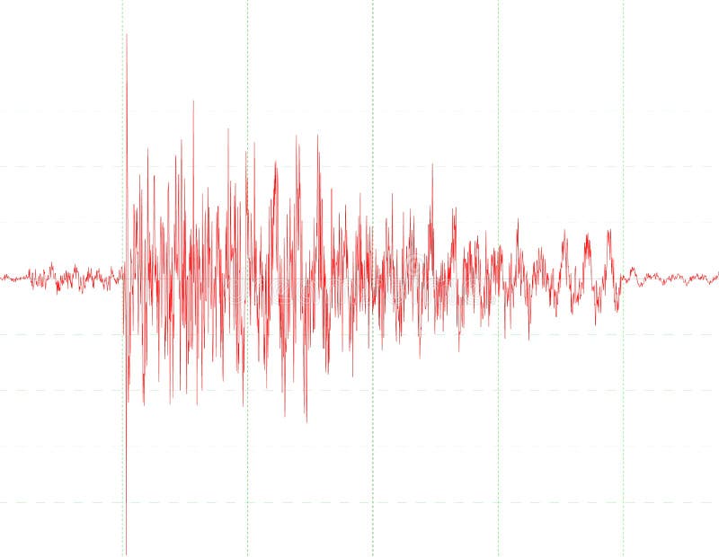 Grafico dell'onda di terremoto Grafico dell'onda di terremoto